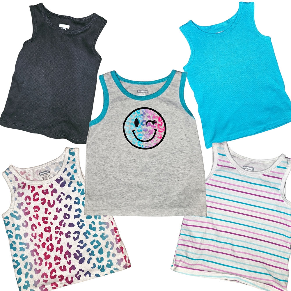 Garanimals Toddler Tank Top Bundle 2T 5-Piece Summer‎ Set